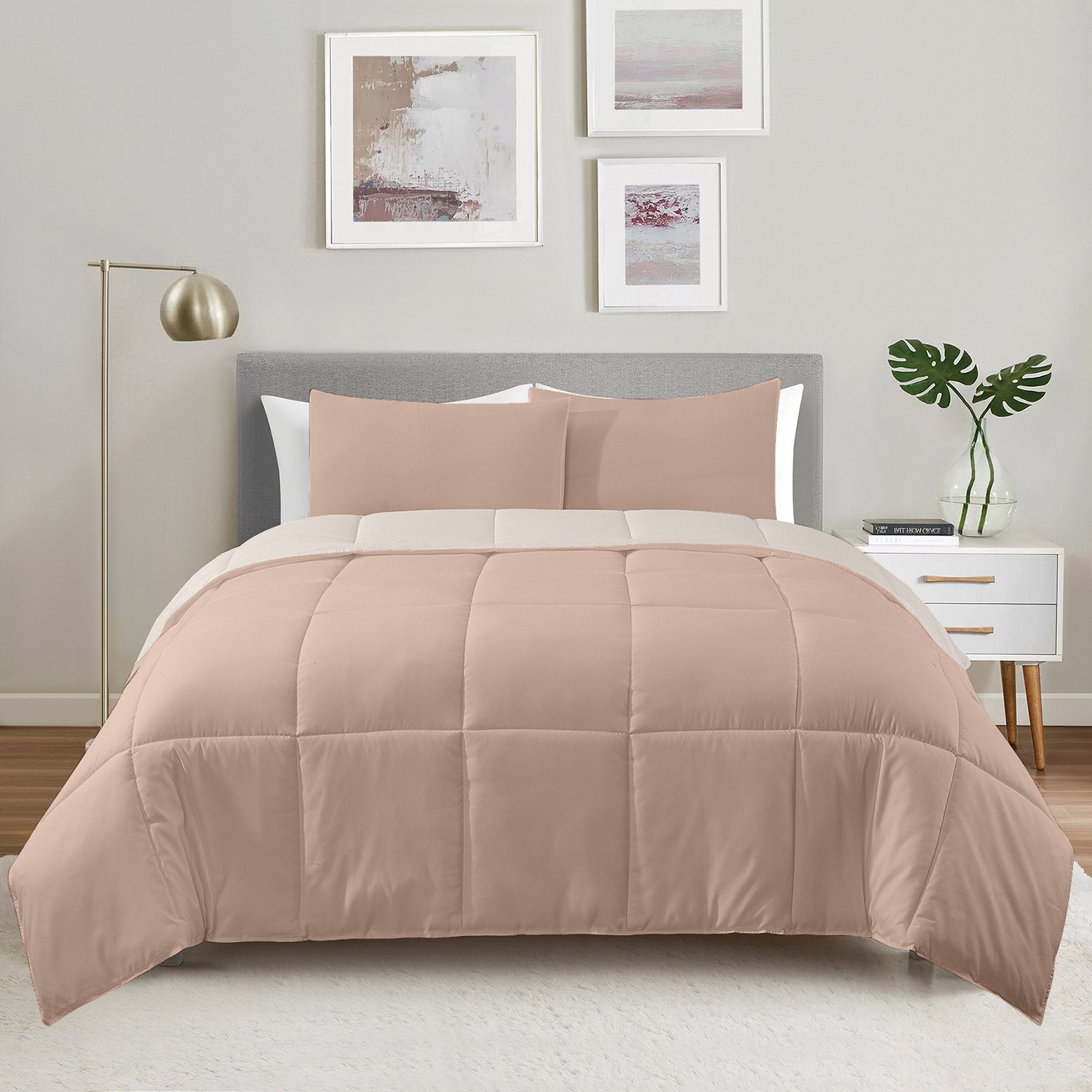 Acolchado Simil Plumón Reversible Queen Size c/funda - Image 7