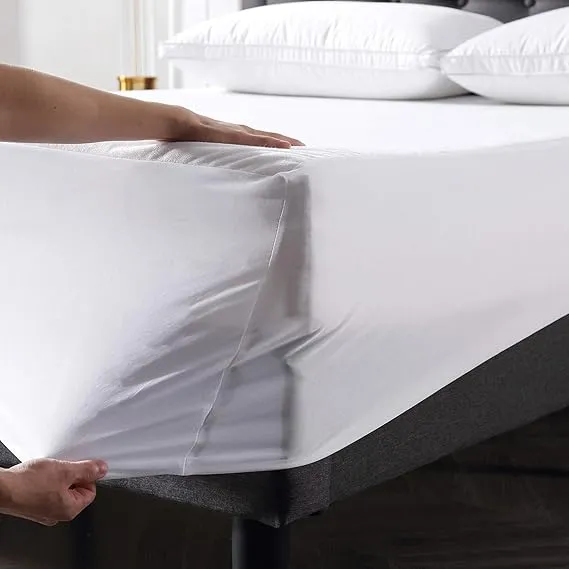 Protector Colchón Impermeable Bamboo Pierre Cardin 1 40 X 1 90 X 35 Cm Blanco