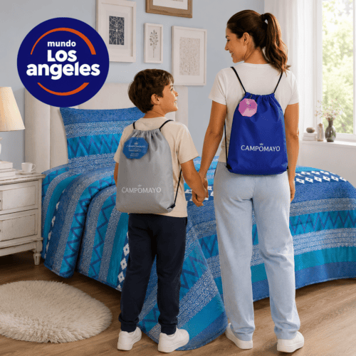 Juego Sábanas Campomayo C/mochila de Regalo X 1 1/2 Pl.