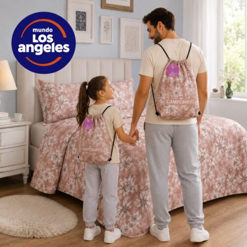 Juego Sábanas Campomayo C/mochila de Regalo X 2 1/2 Pl.
