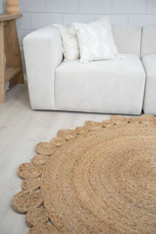 Alfombra GANDAR Redonda Yute Natural