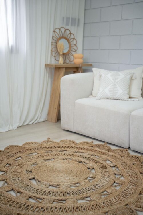 Alfombra NARA Yute Natural Redonda